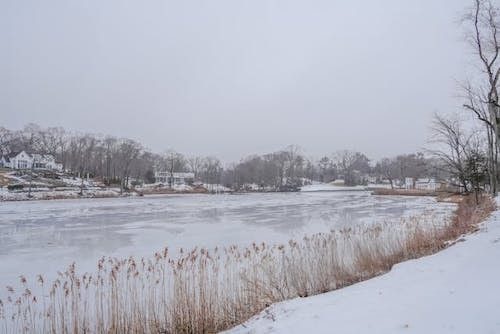 Winter snow along Long Island Sound