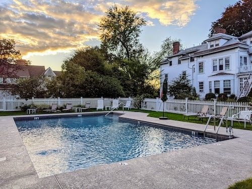 Our seasonal outdoor pool is a great place to relax after visitors explore the area, especially July to October