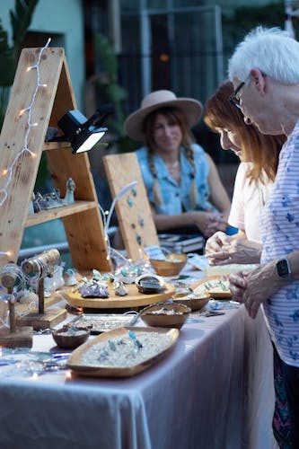 Crafts for sale at Hebron Harvest Fair