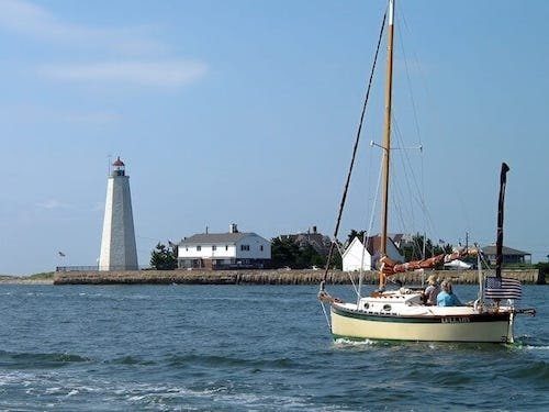 Lighthouse cruise offering a close view of lighthouses in CT