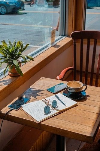 Alone with your coffee and your thoughts (and maybe an avocado toast later), not far from the Greenwich Library