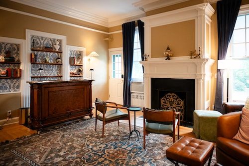 The Lounge at Stanton House Inn is a great place to hang out and hold court