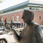 Sculpture along Greenwich Avenue