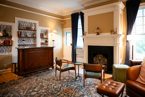 The Lounge at Stanton House Inn, the newest common area for guests