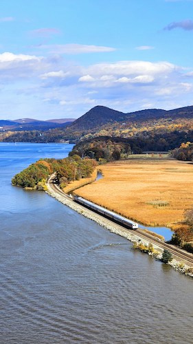 Stunning natural beauty of the hills and marshes around Cold Spring, New York, one of the cutest small towns near NYC