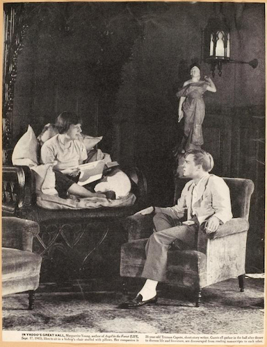 Marguerite Young & Truman Capote at Yaddo in 1946