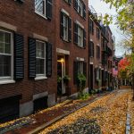 Acorn Street in fall, one of the best things to do in Boston MA