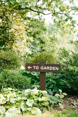 A sign at the Bartlett Arboretum