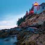 Bass Harbor Light on Mount Desert Island in Acadia National Park