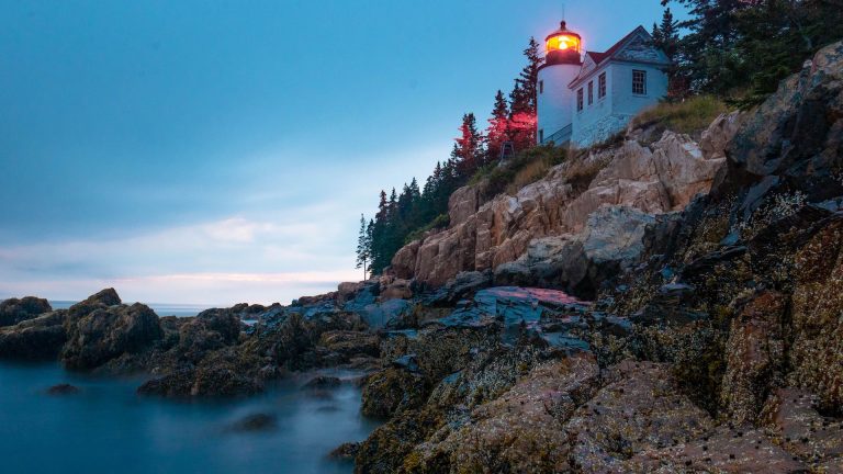 Bass Harbor Light on Mount Desert Island in Acadia National Park