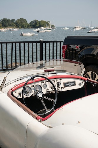 Starting point for this scenic route of a New England road trip on coastal Connecticut