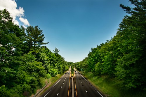 A Connecticut highway that travels from coastal Connecticut to the northeast corner of the state