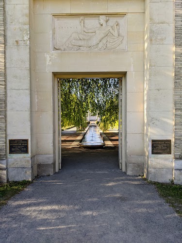 A most impressive gate leading to the water gardens