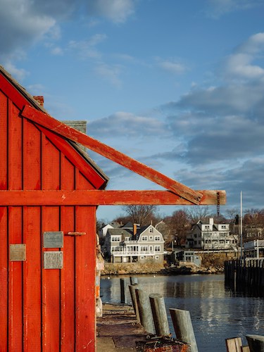 Motif No. 1 at Rockport, Massachusetts, at high tide