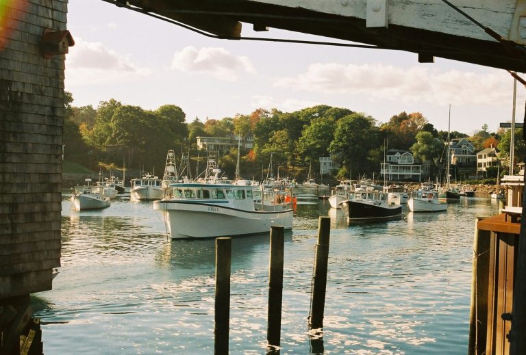 Ogunquit harbor in coastal Maine is a must-see on a New England coastal road trip