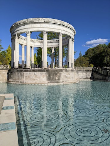 Recently restored pool at Untermyer Park and Gardens