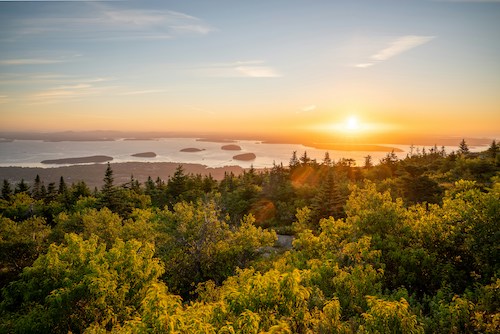 Sunrise from the top of Cadillac Mountain