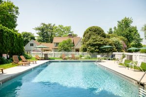 Pool in the summer at Stanton House Inn